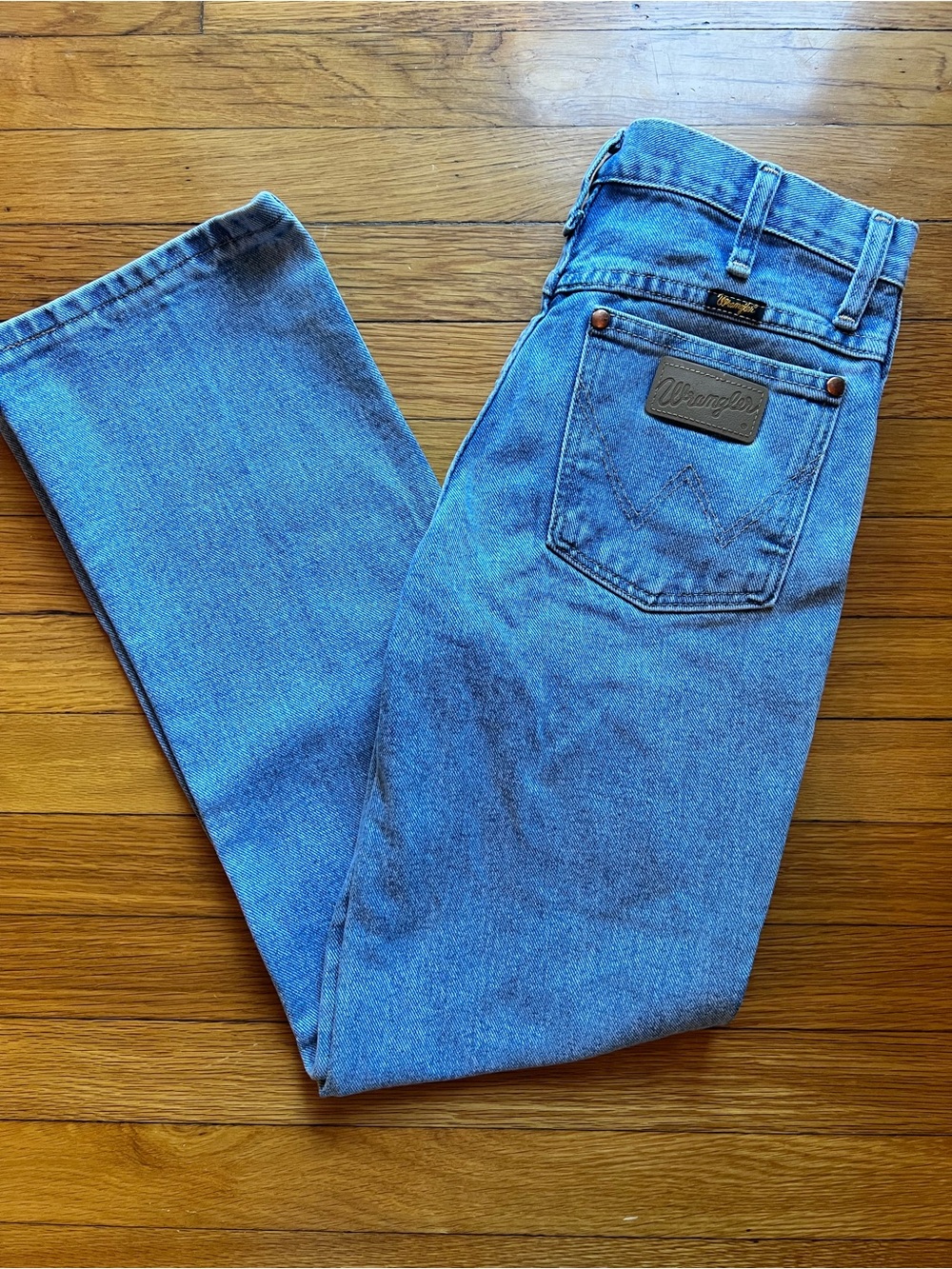 Wrangler 936GBH Men's 28x30 Slim Straight Medium Wash Cowboy Cut Denim Western